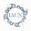 Logo de l'Atelier LAUX. Il repose sur une construction en trois niveaux, articulant identité, mouvement et rayonnement.